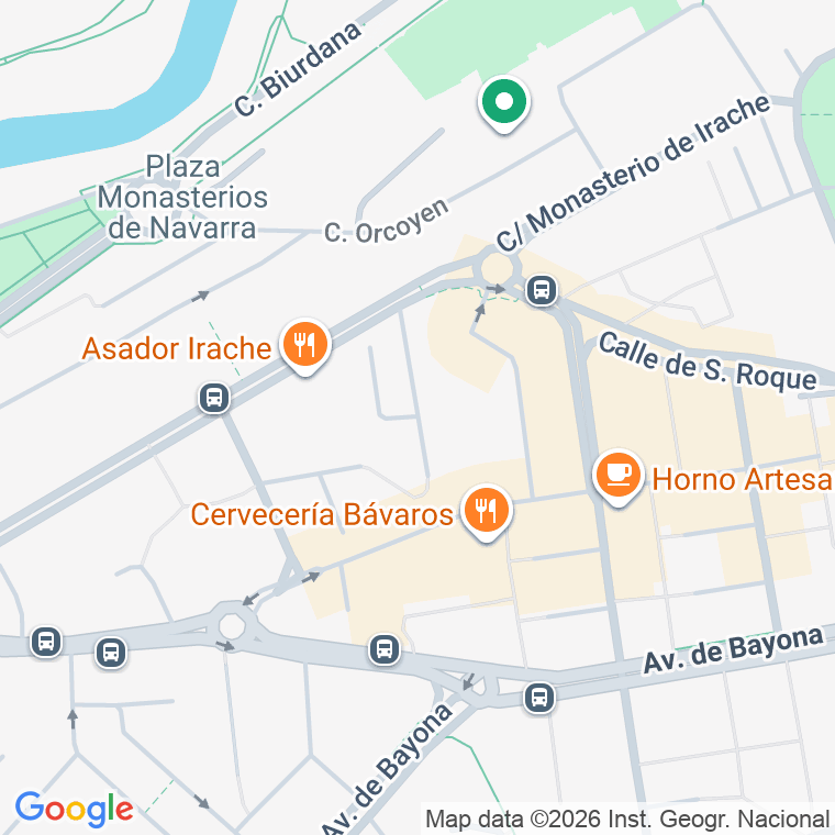 Código postal de Virgen del Puy en Pamplona