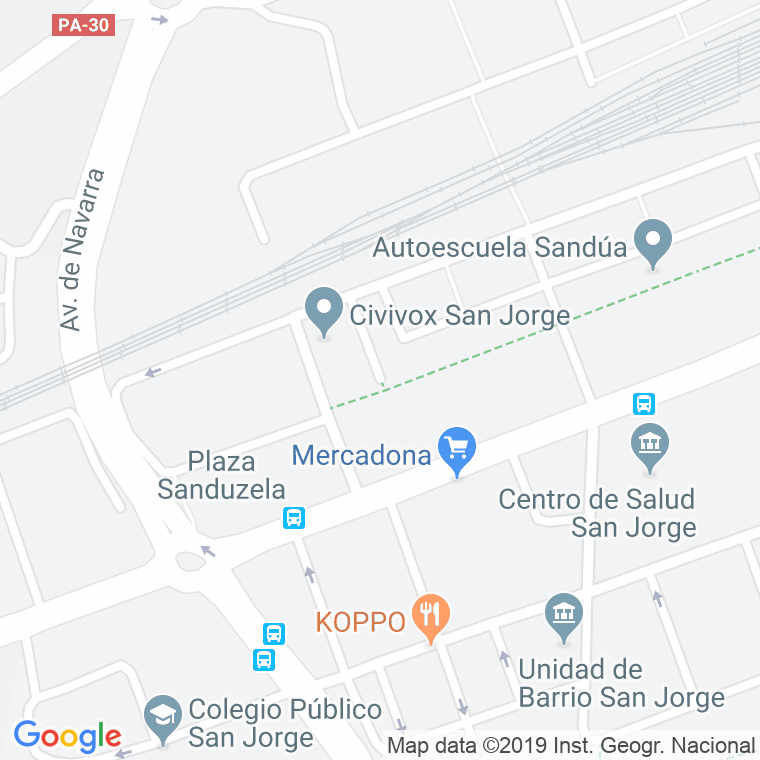 Código Postal calle Muelle en Pamplona