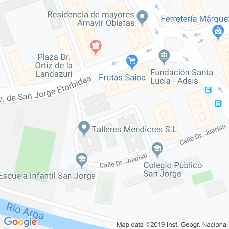 Código Postal calle Simon Blasco Doktoaren en Pamplona