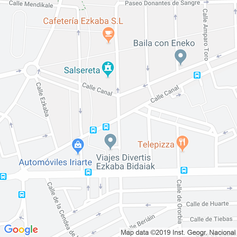 Código Postal calle Kanalea en Pamplona