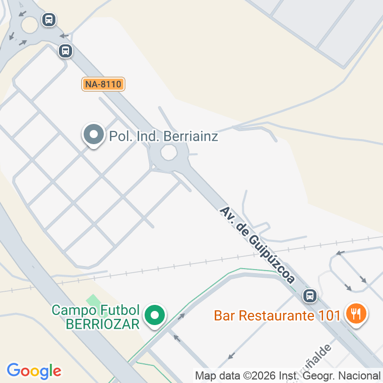 Código postal de Poligono Berriainz (berriozar) en Pamplona