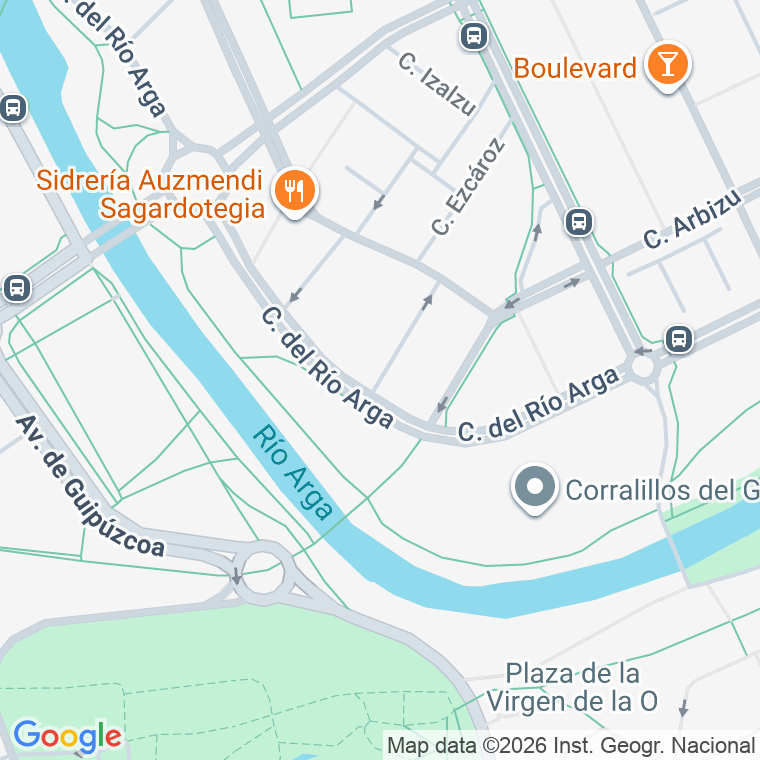 Código postal de Huertas, Travesia en Pamplona