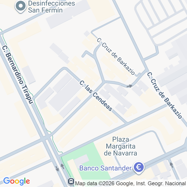 Código postal de Zendeen en Pamplona