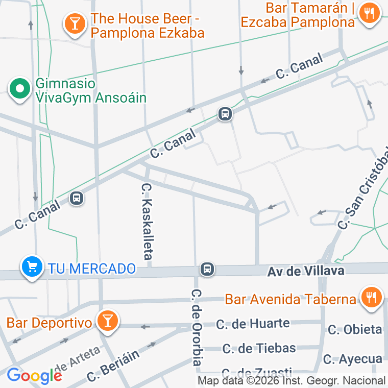 Código postal de Villafranca en Pamplona