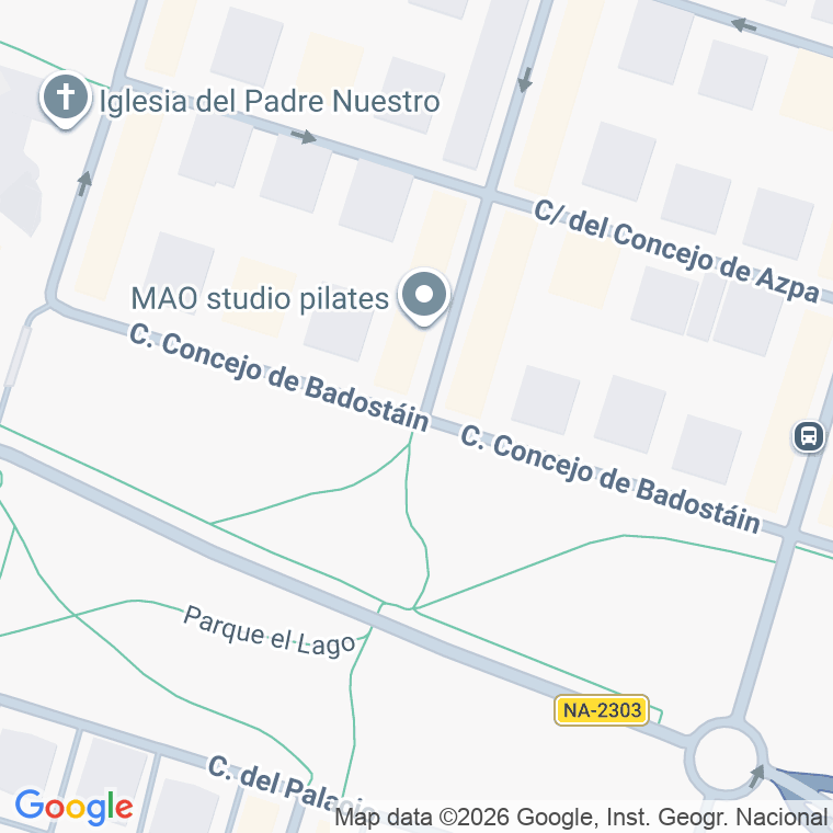 Código postal de Badostain Kontzejuaren en Pamplona