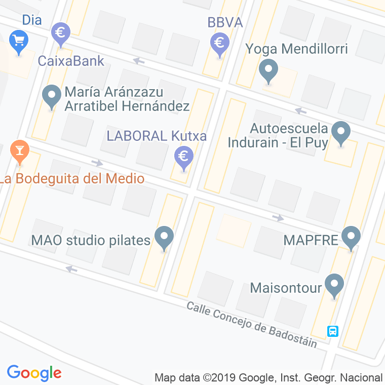Código Postal calle Concejo De Azpa en Pamplona