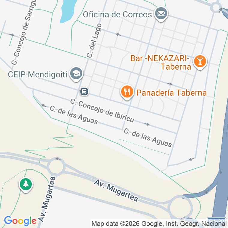 Código postal de Concejo de Ibiricu en Pamplona