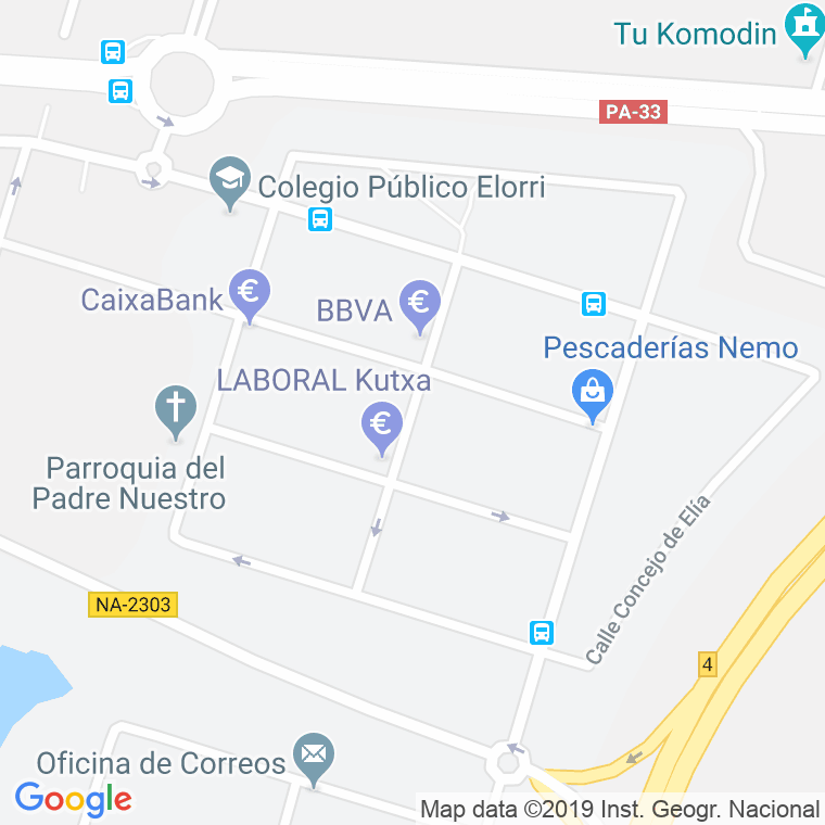 Código Postal calle Egues Kontzejuaren en Pamplona