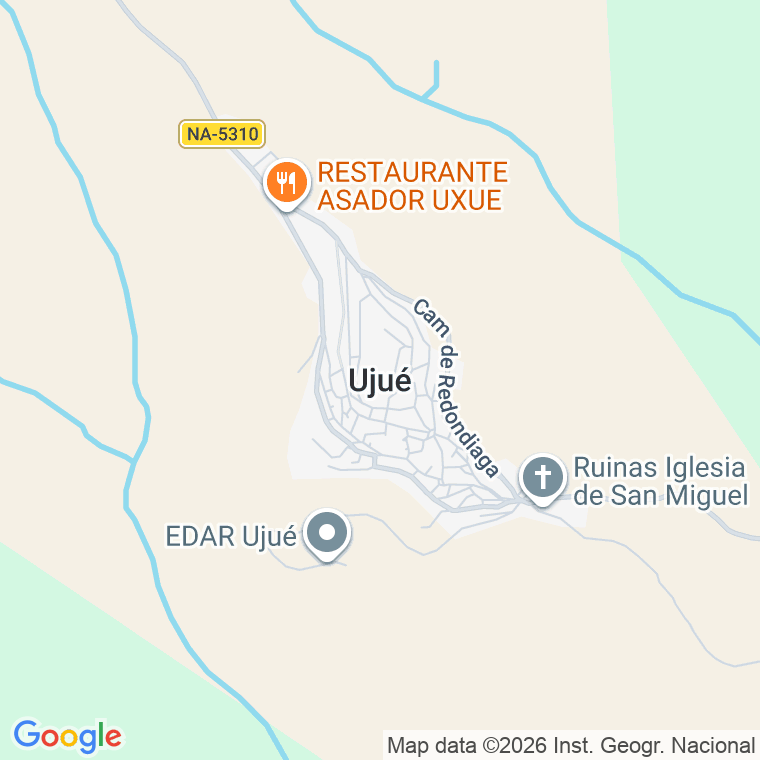 Código postal de Ujue en Navarra