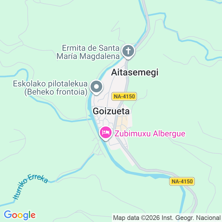 Código postal de Goizueta en Navarra
