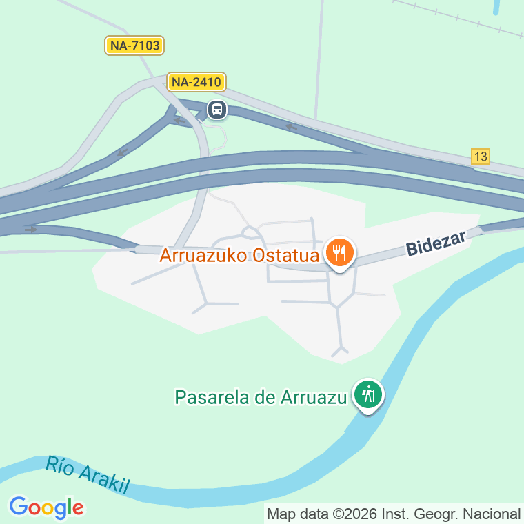 Código postal de Arruazu en Navarra
