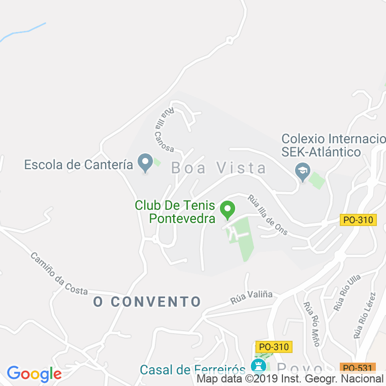 Código Postal calle Boa Vista en Ourense