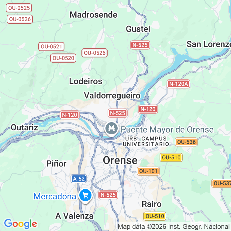 Código postal de Mercado en Ourense