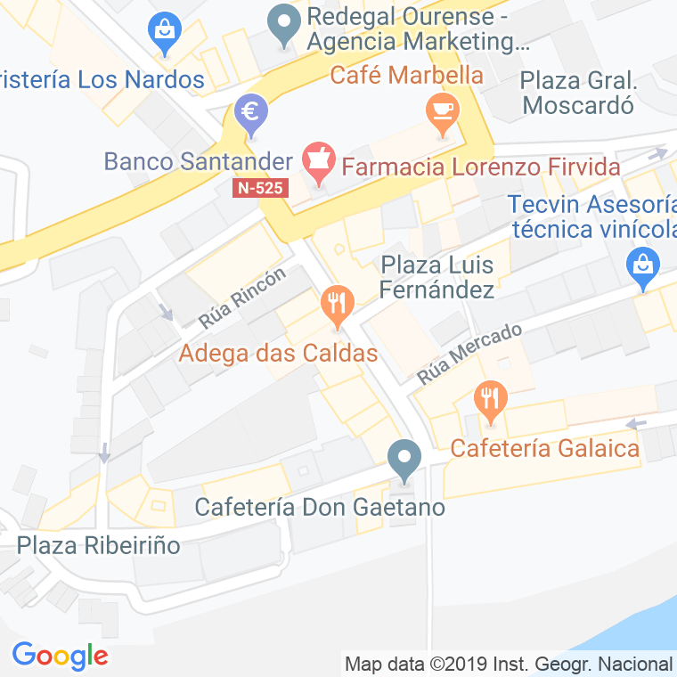 Código Postal calle Adegas en Ourense