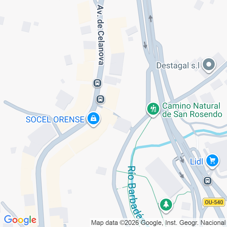 Código postal de Escaleiras, Rua en Ourense