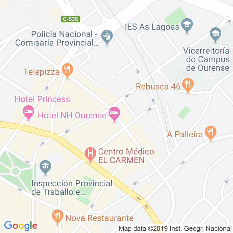 Código Postal calle Celso Emilio Ferreiro en Ourense
