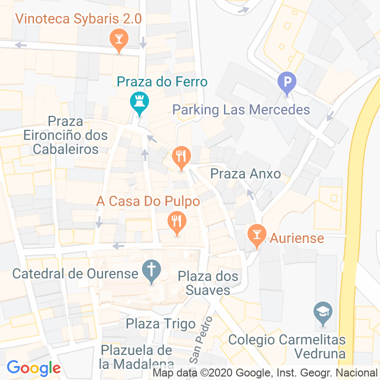 Código Postal calle Frades, Dos en Ourense