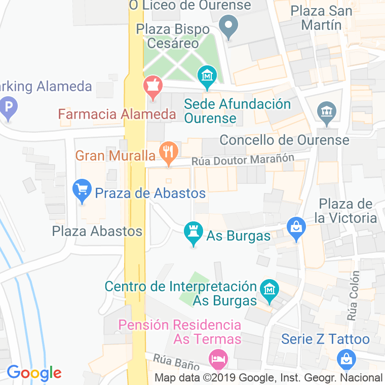 Código Postal calle Calpurnia Abana en Ourense