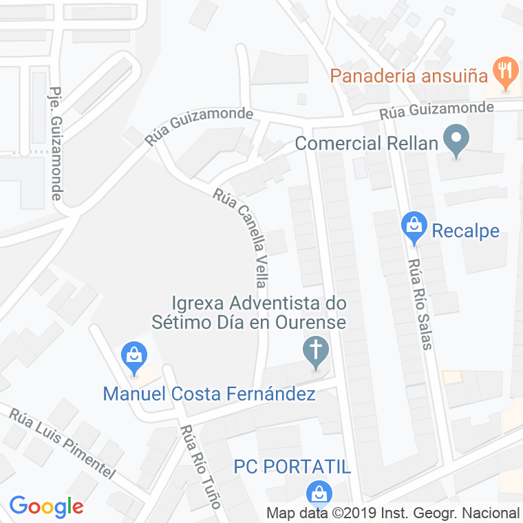 Código Postal de Rua Vella, A en Ourense