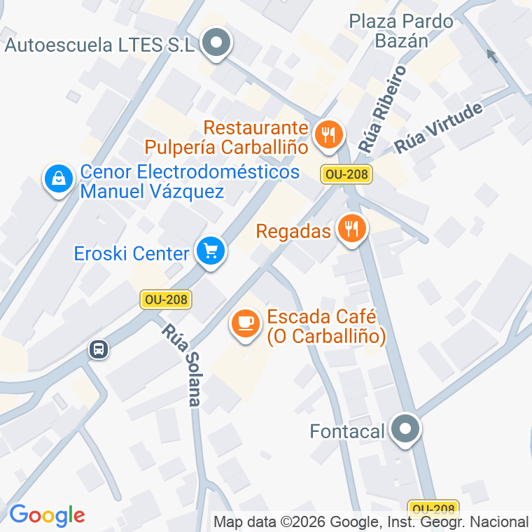 Código postal de Rua Juan Corral Pajariño en Carballiño (o)