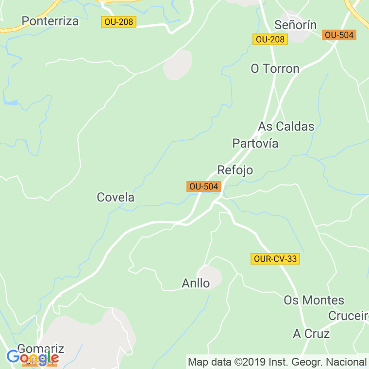 Código postal de Sona en Ourense