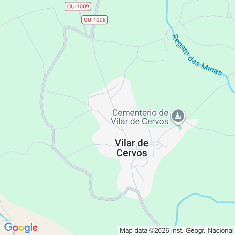 Código postal de Cmño Vilar de Cervos (a) en Veiga Das Meas (a)
