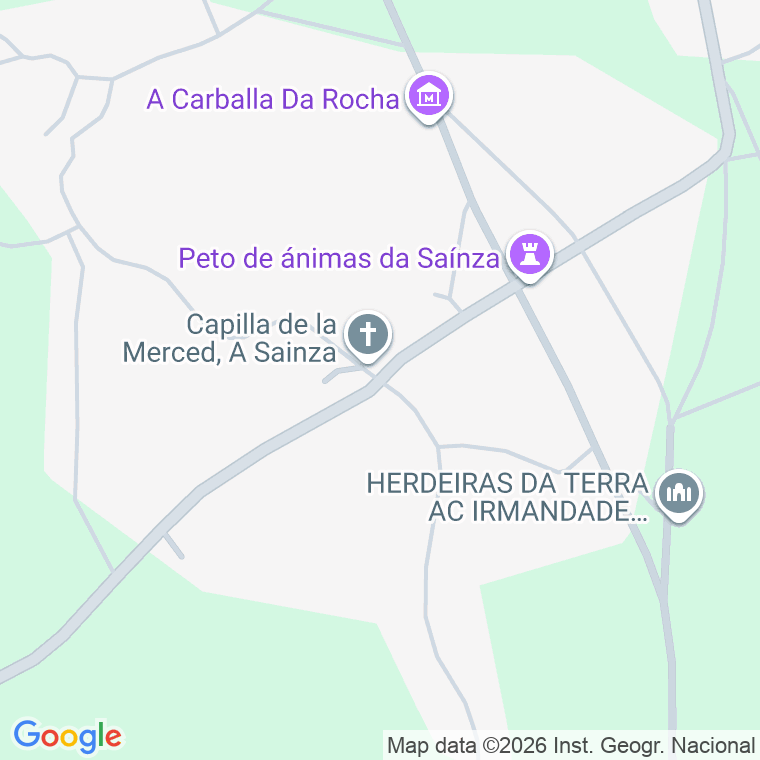 Código postal de Sainza de Abaixo, a en Ourense