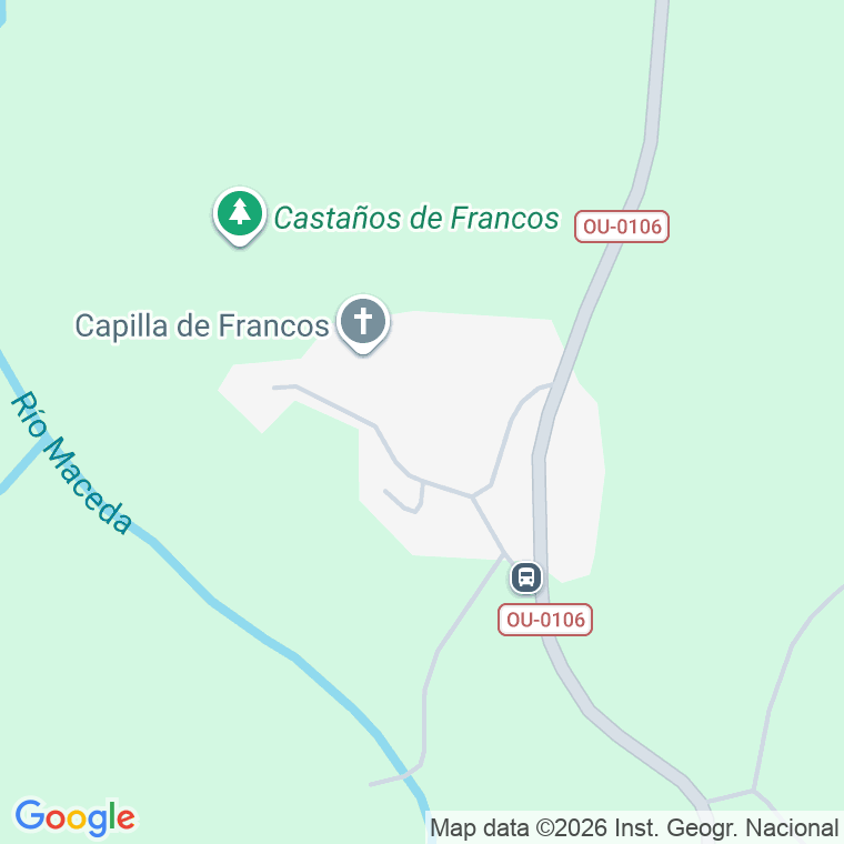 Código postal de Francos (maceda) en Ourense