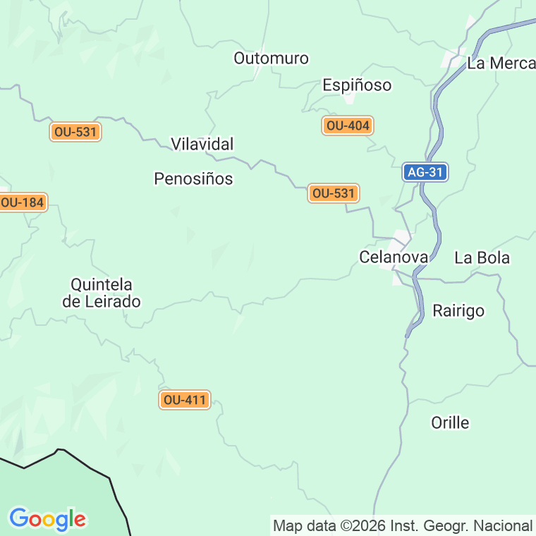 Código postal de Barreira, a en Ourense