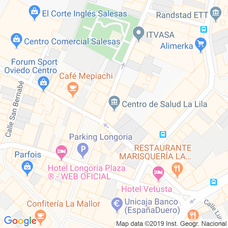Código Postal calle Lila, La en Oviedo