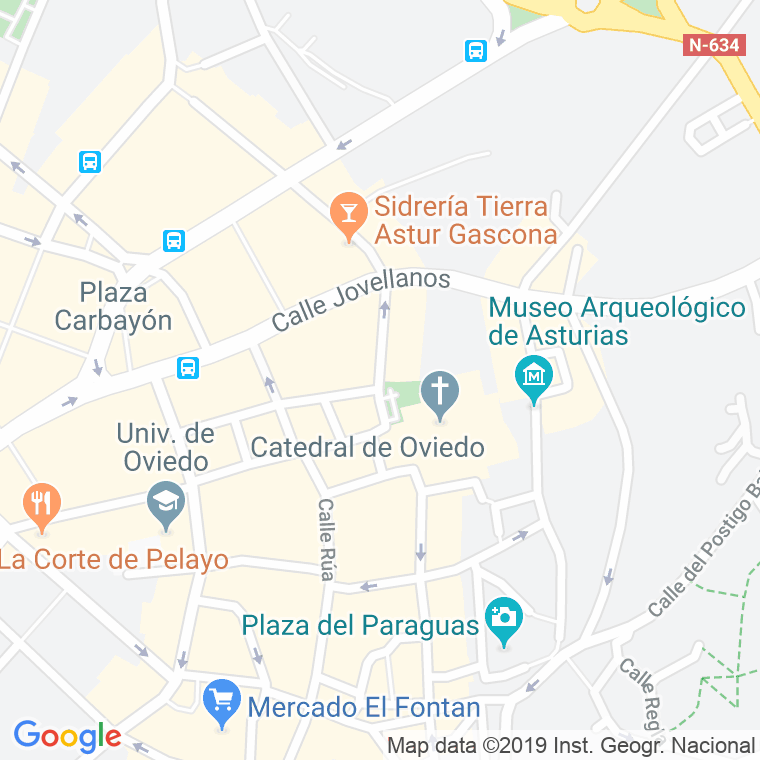 Código Postal calle Aguila en Oviedo