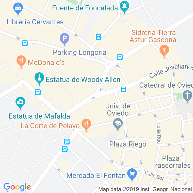 Código Postal calle Arguelles en Oviedo
