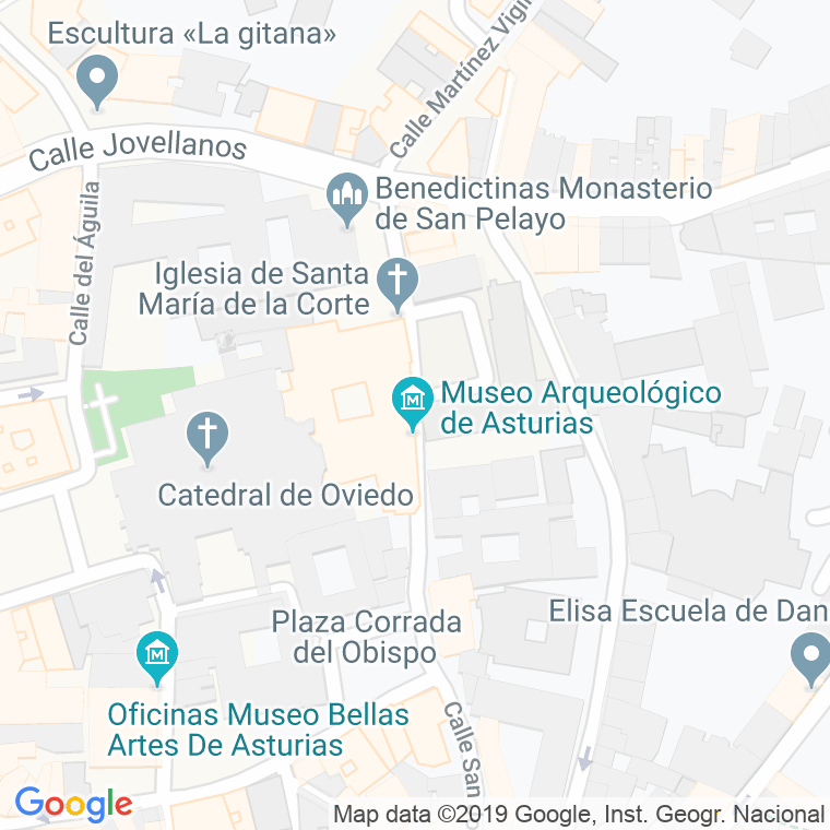 Código Postal calle San Vicente en Oviedo