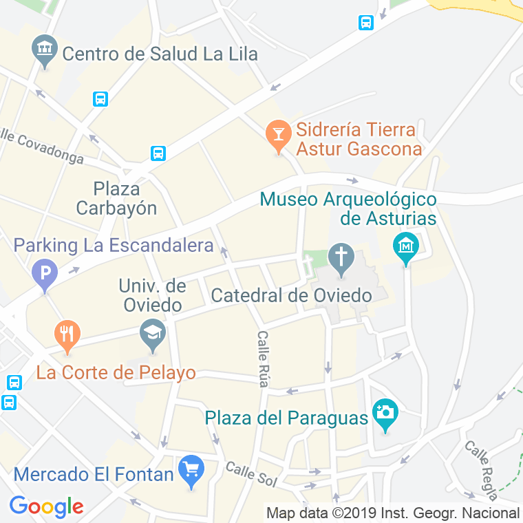Código Postal calle Sanz Y Fores en Oviedo