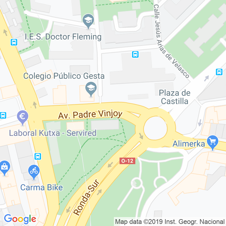 Código Postal calle Padre Vinjoy en Oviedo