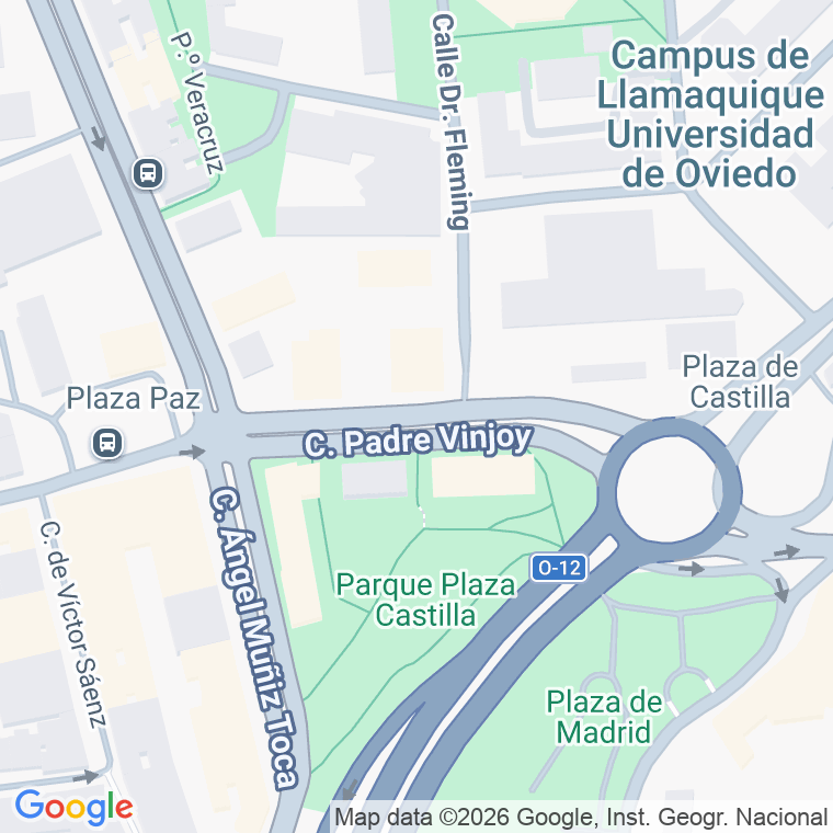 Código postal de Padre Vinjoy en Oviedo