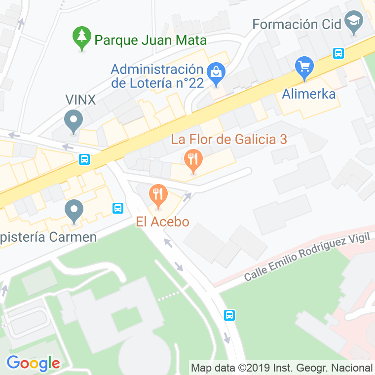 Código Postal calle Catedratico Francisco Beceña en Oviedo