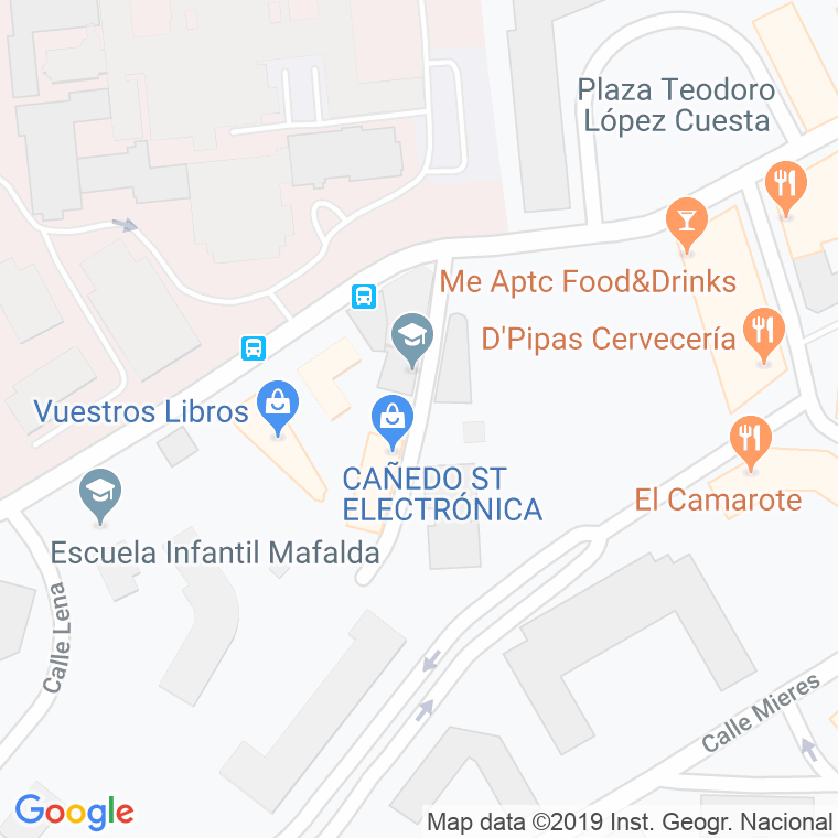Código Postal calle Manuel Estrada en Oviedo