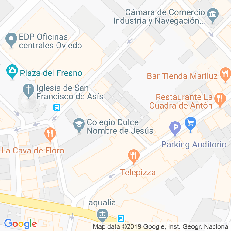 Código Postal calle Perez De Ayala en Oviedo