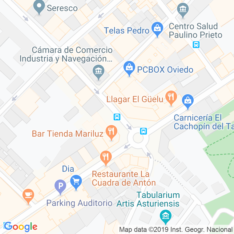 Código Postal calle Santa Susana en Oviedo