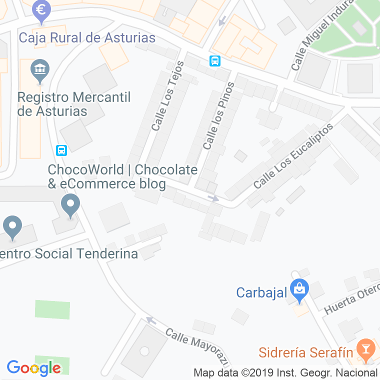 Código Postal calle Abedules, Los en Oviedo