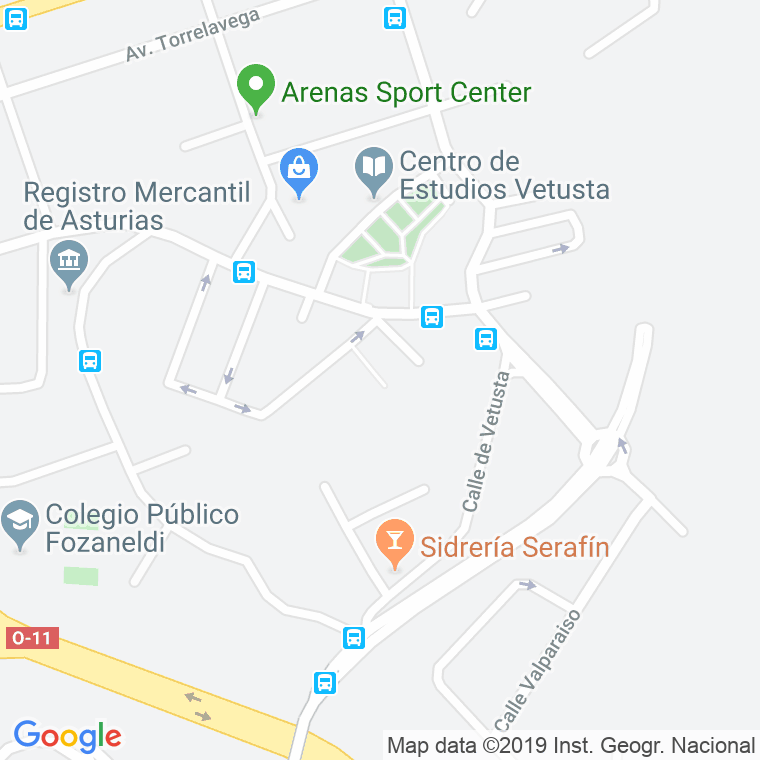 Código Postal calle Acebos, Los en Oviedo
