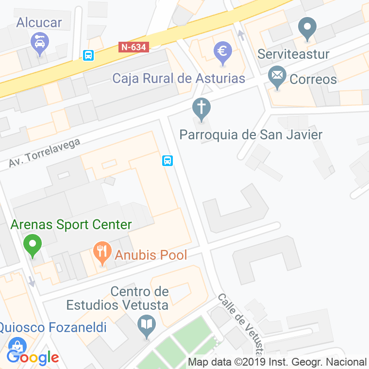 Código Postal calle Alonso De Prozza en Oviedo