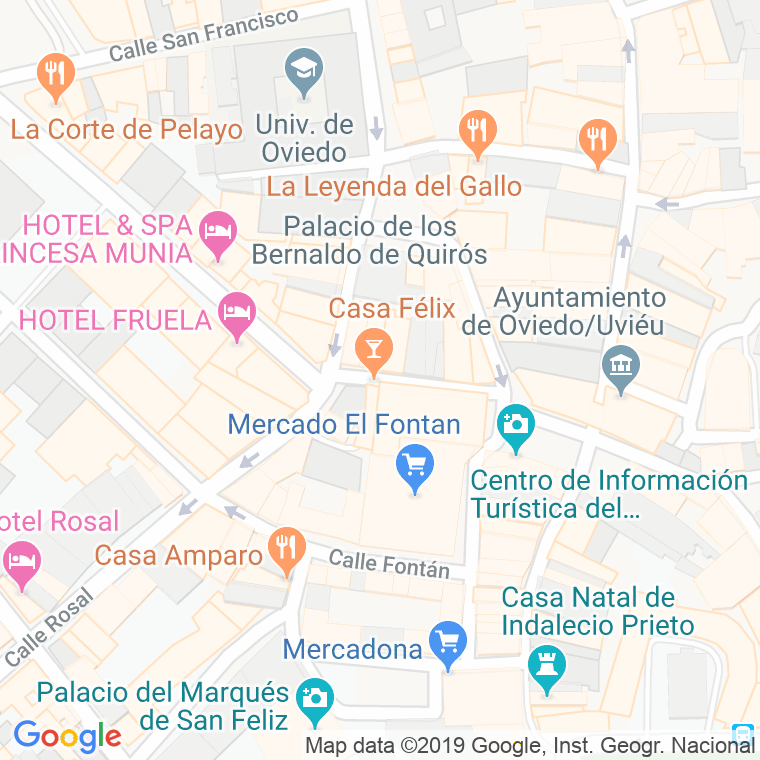 Código Postal calle Jesus en Oviedo
