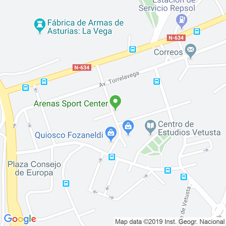 Código Postal calle Comandante Janariz en Oviedo