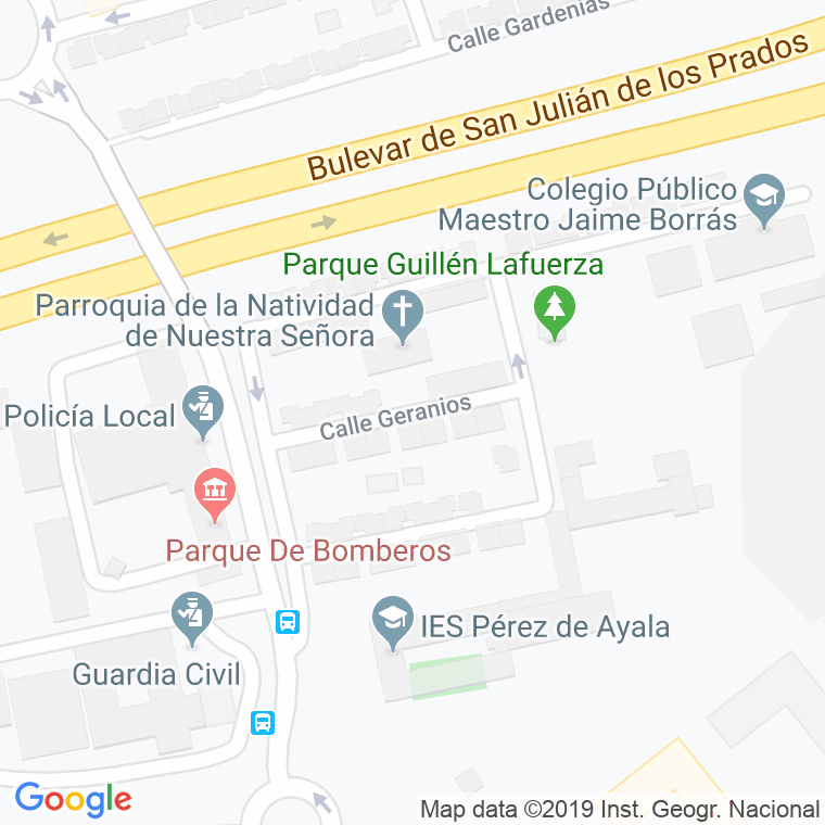 Código Postal calle Geranios, Los en Oviedo