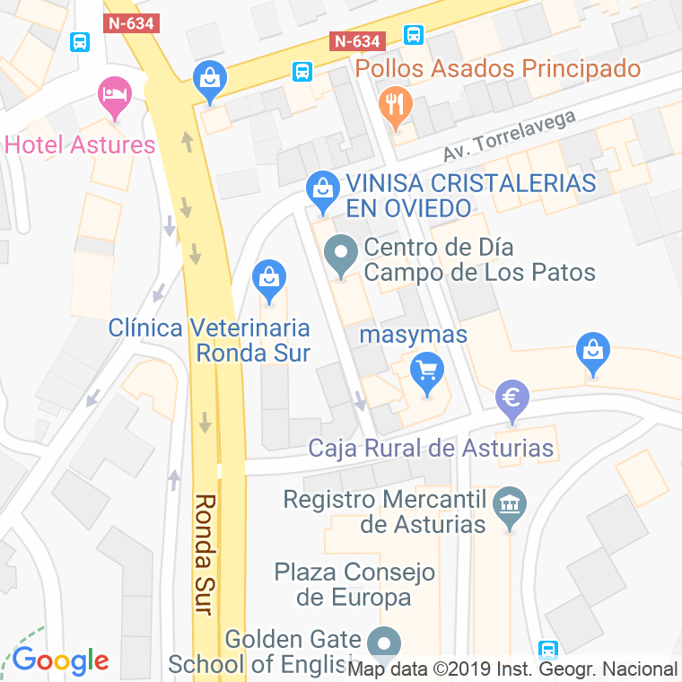 Código Postal calle Lope De Vega en Oviedo
