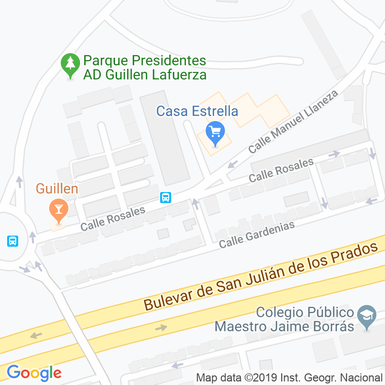Código Postal calle Rosales, Los en Oviedo