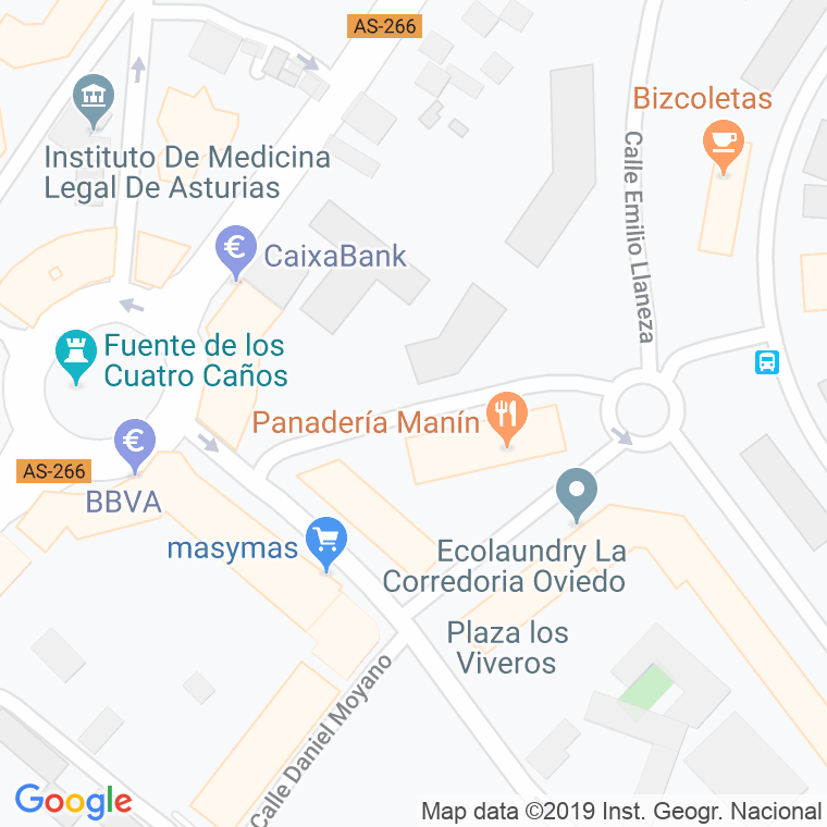 Código Postal calle Campos, Los en Oviedo