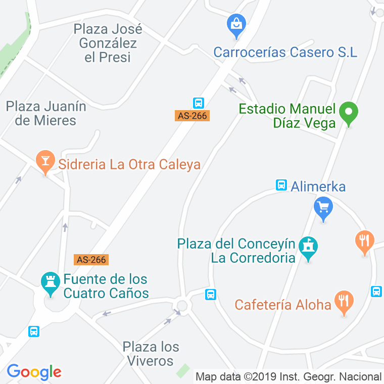 Código Postal calle Emilio Llaneza en Oviedo